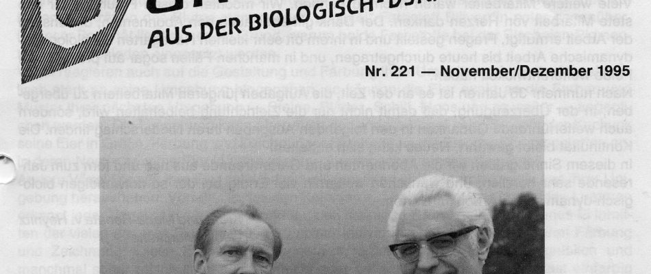 Die Gründer des Demeter Gartenrundbriefs: rechts Krafft von Heynitz (✝), links Georg Mertens (✝)